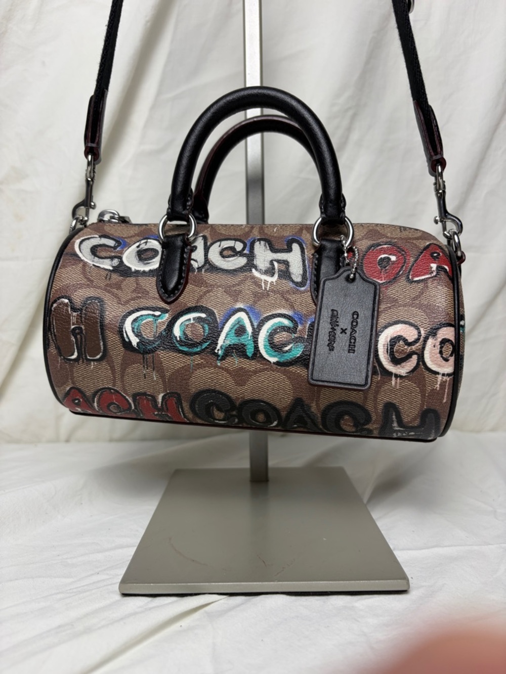 Coach x Mint + Serf Graffiti Mini Satchel Crossbody – Rare Collab 🎨 - Picture 3 of 13